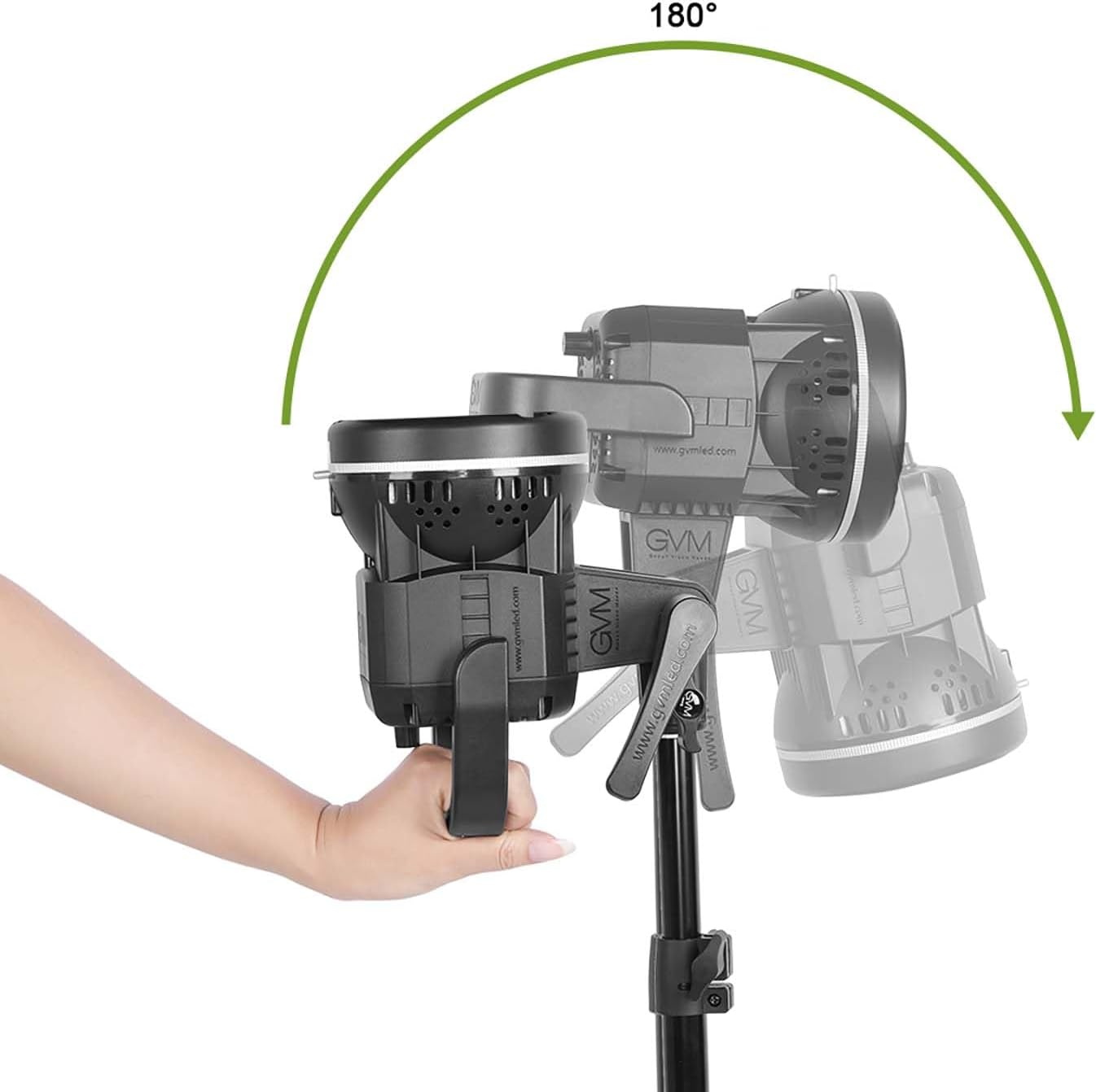 GVM 80W Video Light with Bowens Mount 2PCS LED Continuous Video Light with Tripod Continuous Output 13000Lux@0.5m Daylight Photography Lighting for Studio YouTube Video Recording Outdoor Shoot