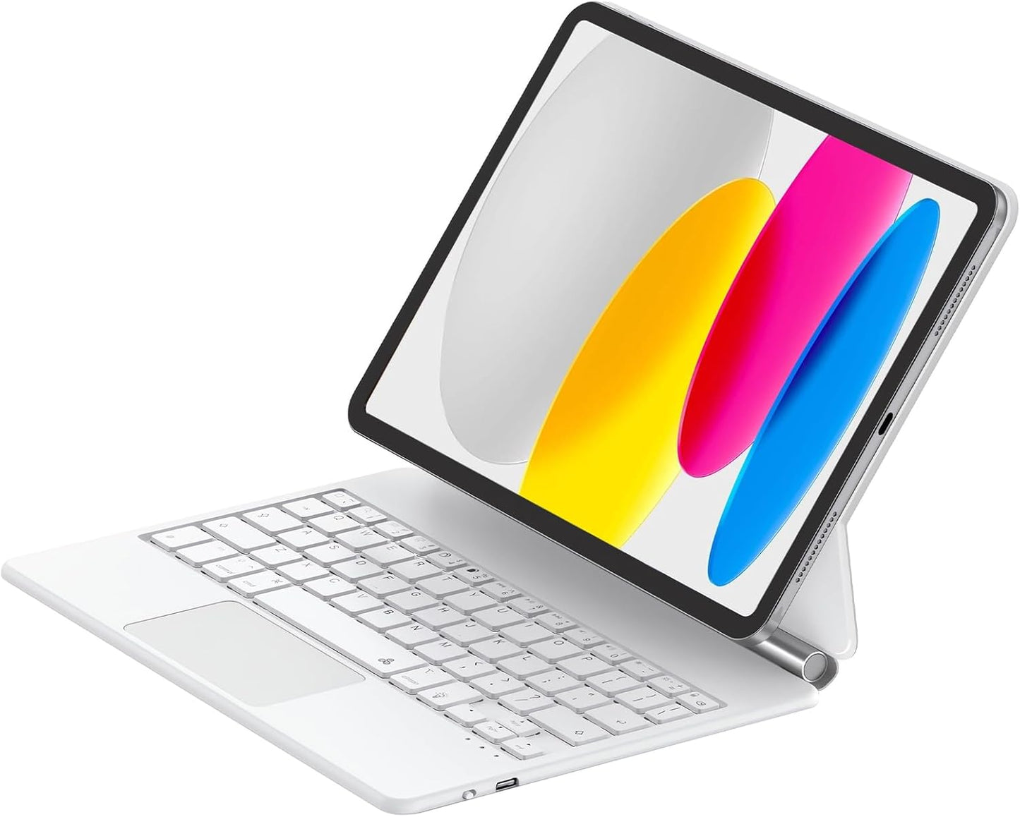 Magic Keyboard Case for iPad 11th (A16, 2025)/10th Generation 2022, Magnetic Stand with Multi-Touch Trackpad, iPad 10.9-inch 10th Gen /11th Gen Keyboard Case, Floating Cantilever Stand,Backlit,White