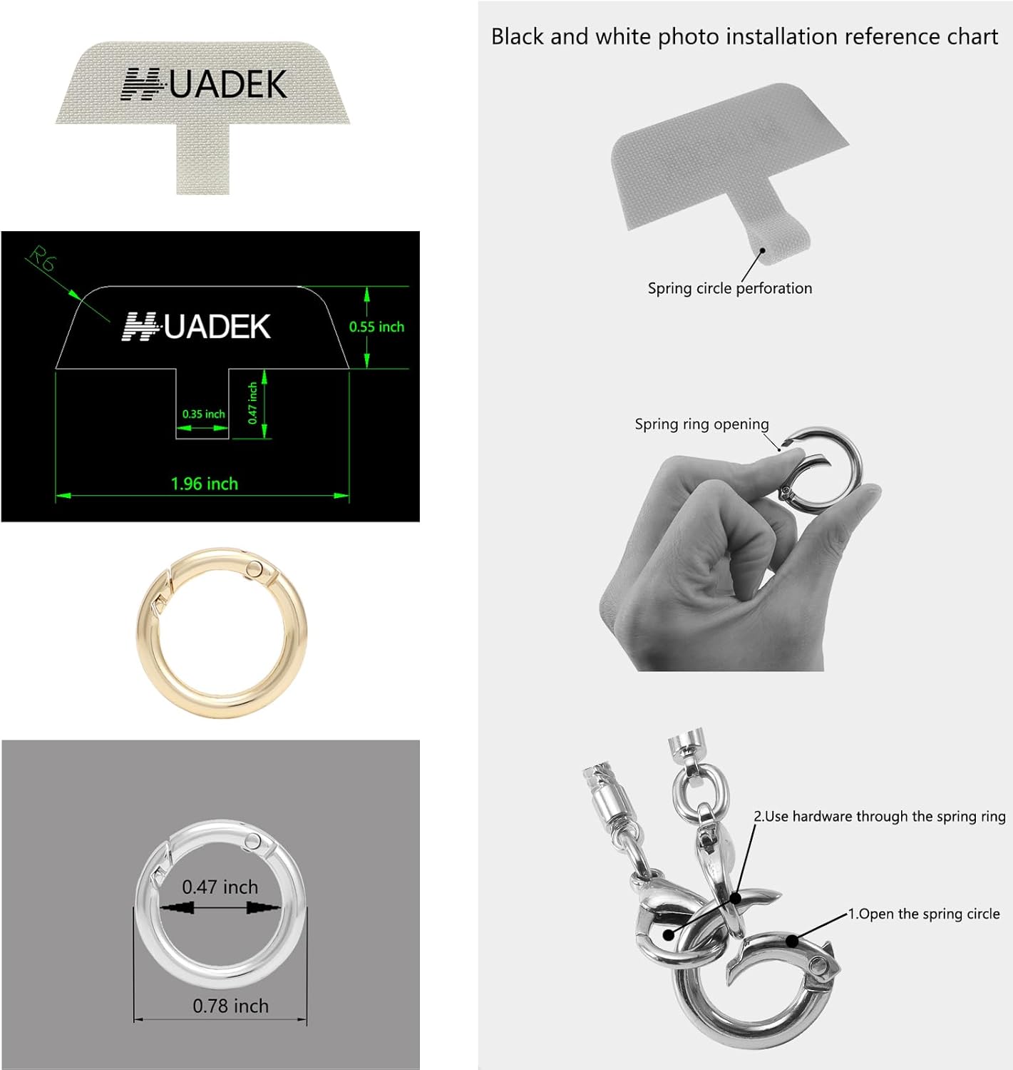 Snake Chain Phone Strap Universal phone lanyard phone strap connector (Snake-Chain（Light gold） F5)