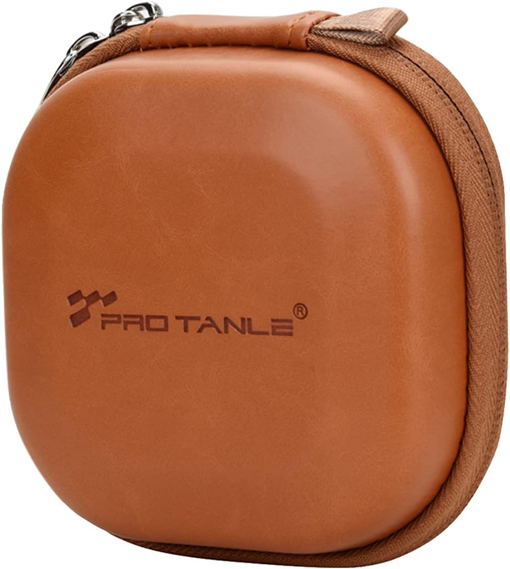 Andoer Camera Filters Case Bags for Filters Up to 82mm, 5 Pockets PU Leather DustProof Filter Hard Storage Case for UV CPL ND Graduated Neutral Density Filters