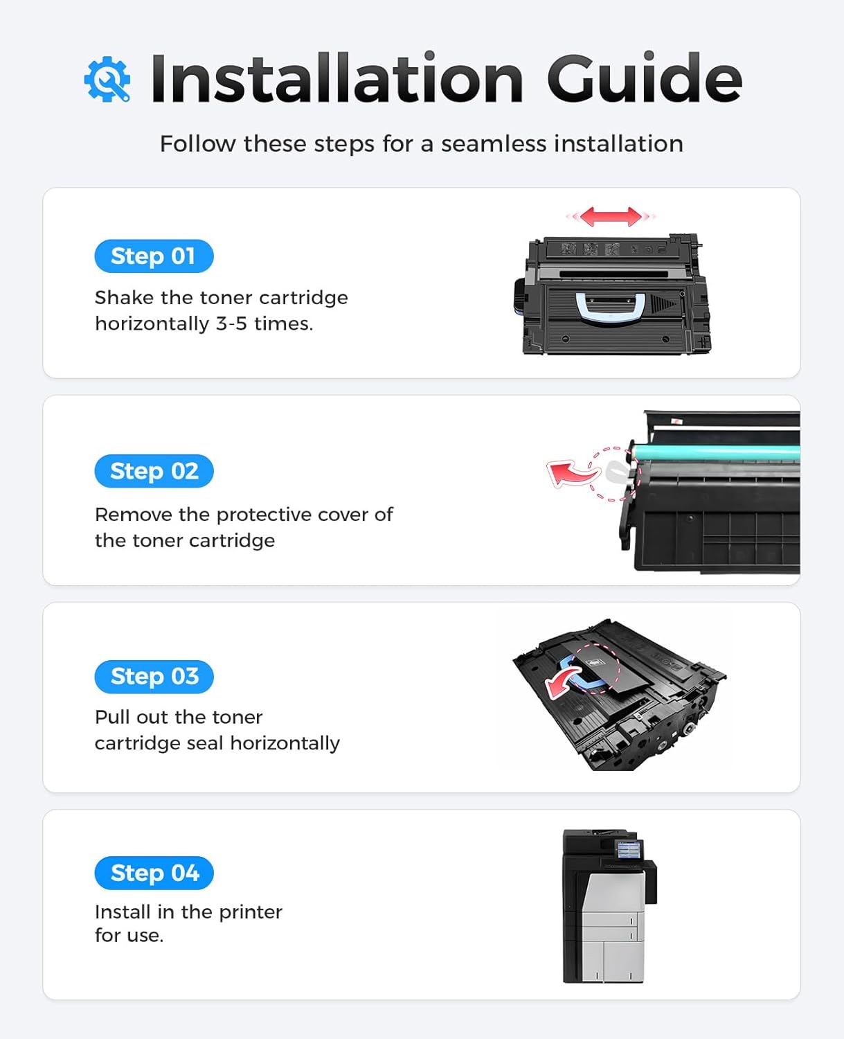 25X CF325X Black Toner Cartridge 1-Pack with Chip High Yield Replacement for HP 25X CF325X Compatible with HP LaserJet Enterprise M806dn M806x+ Flow MFP M830z Printer Ink Copier Scanner (34,500 Pages)