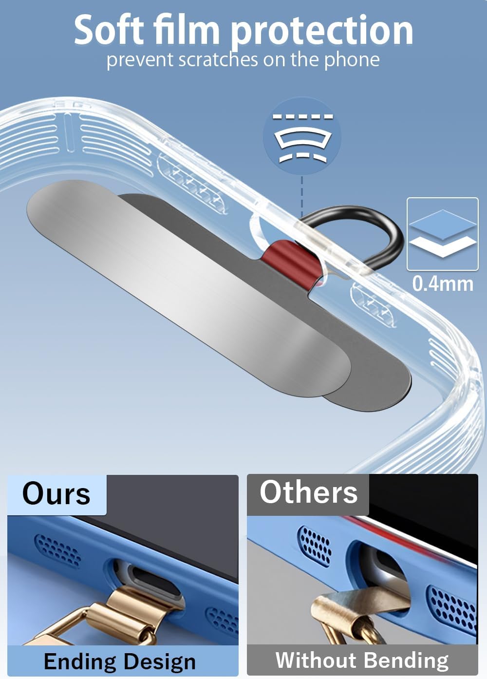 ZXZone Phone Strap*1 Phone Tether Tab*1 Adjustable Neck Strap Phone Lanyard Strap Multifunctional Phone Lanyard