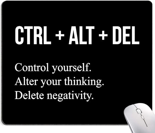 Hokafenle Mouse Pad, Motivational Mouse Pad Inspirational Quotes, Mouse Mat Square Waterproof Mouse Pads, Non-Slip Rubber Base MousePads for Office Laptop