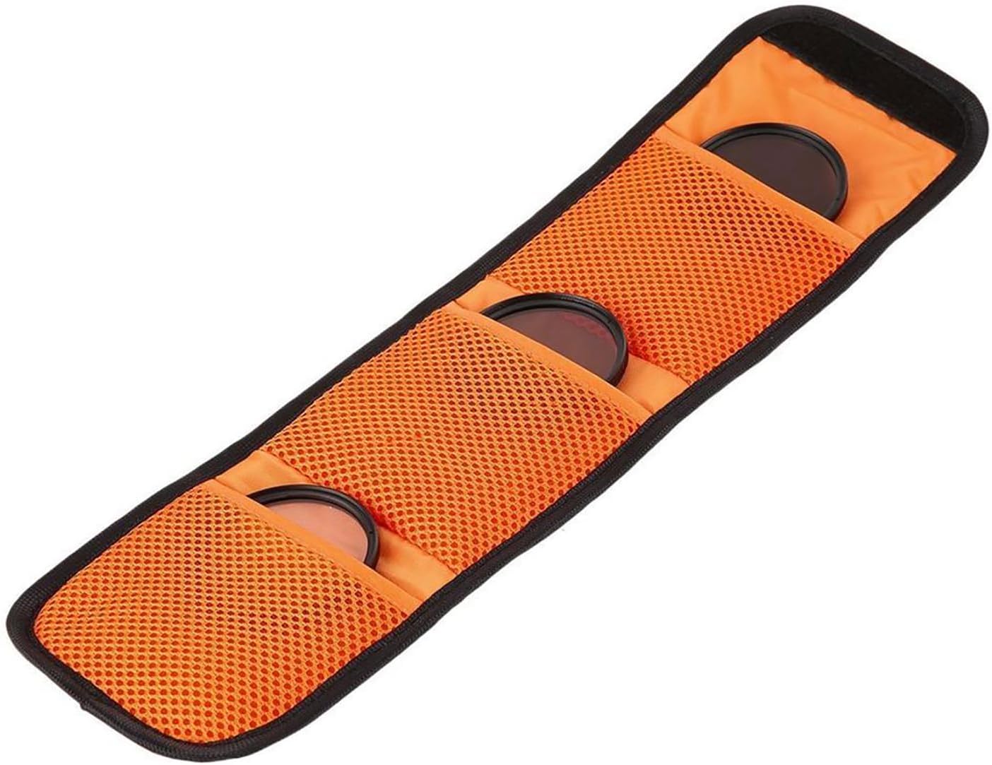 RLECS 3 Pocket Camera Lens Filter Carrying Case Traveling/Studio/Mountaineering Photography Universal Storage Sleeve for Storing 25mm-77mm Diameter UV Lenses CPL Polarizers ND Light Reduction