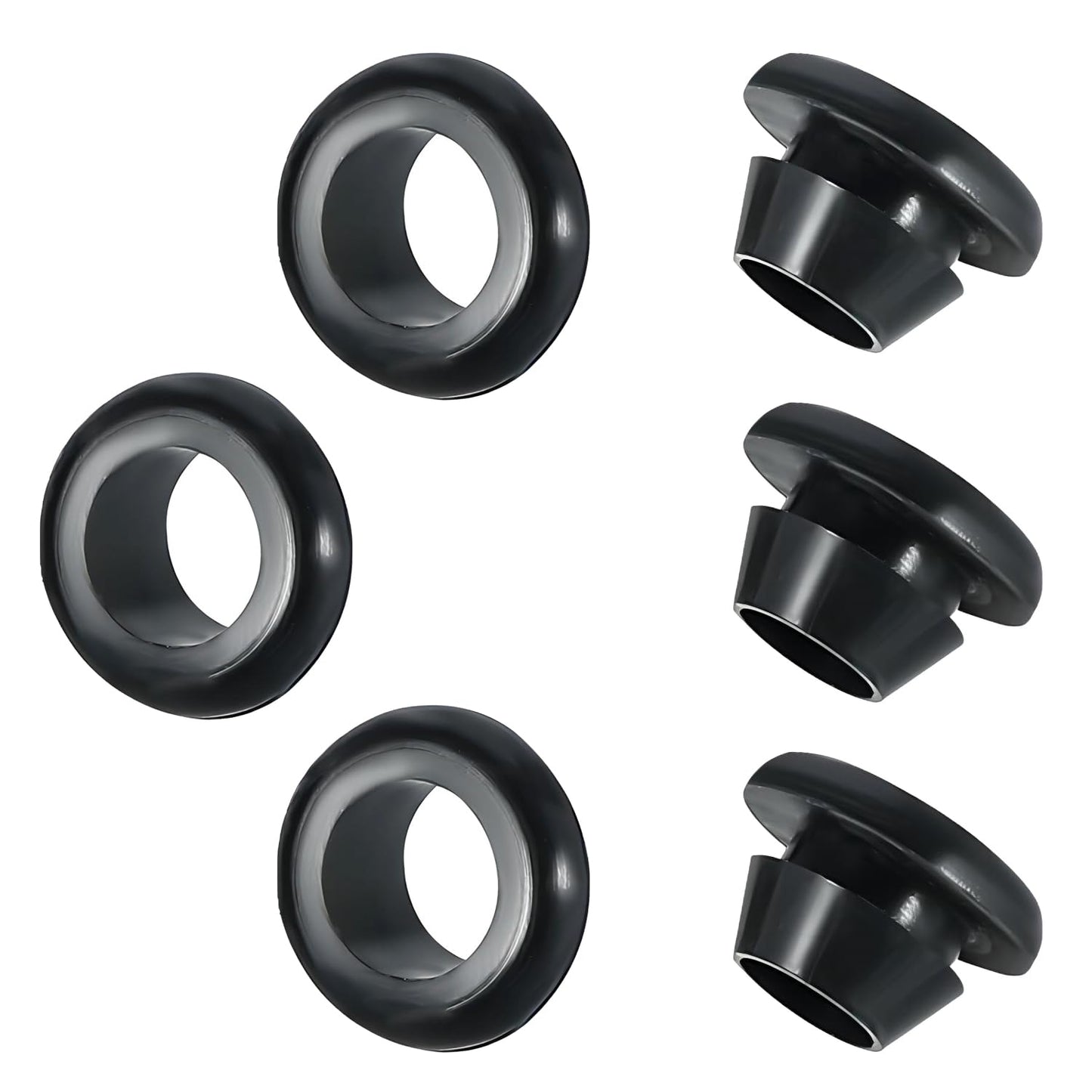 Qrity 9 PCS Rubber Grommets Cable Railing, Car Grommet, Cable Railing Protective Sleeves for Metal Posts, ID 30mm Mount Dia 35mm