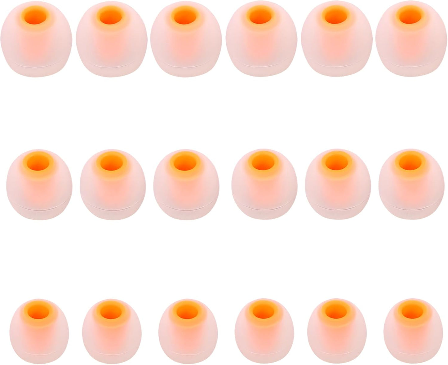 Earbud Replacement Tips - Silicone Earbud Tips Fit Most In-Ear Earbuds (Inner Hole 3.8mm - 5.1mm) - 9 Pairs S M L