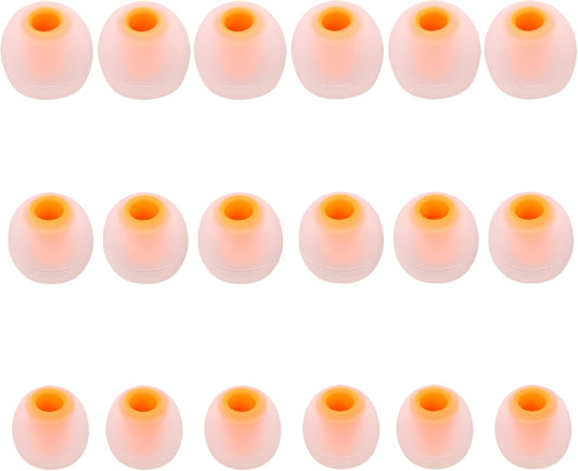 Earbud Replacement Tips - Silicone Earbud Tips Fit Most In-Ear Earbuds (Inner Hole 3.8mm - 5.1mm) - 9 Pairs S M L