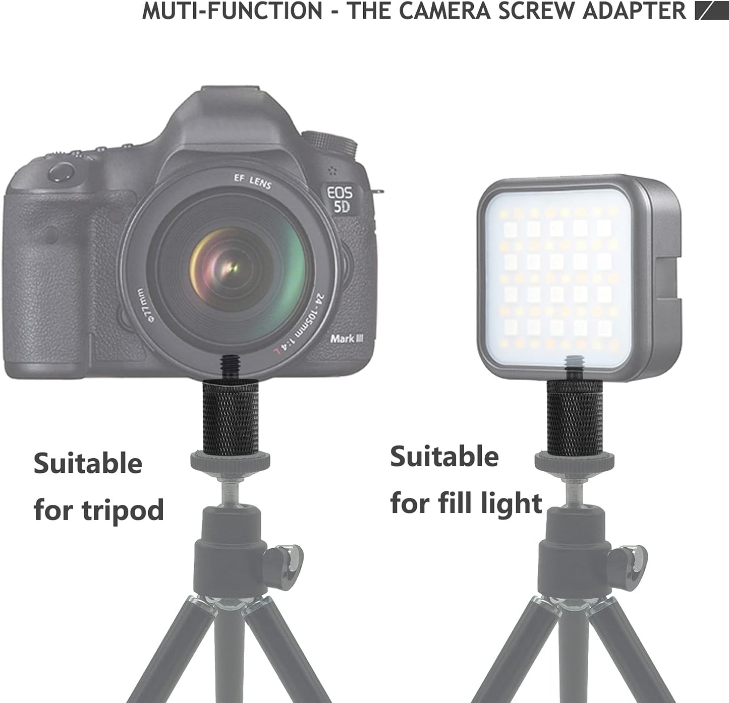 12 Pcs 1/4" & 3/8" Camera Screw Adapter Set - DSLR, GoPro, Flash & Light Stand Mounts