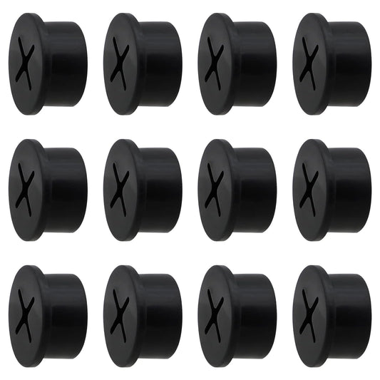 Desk Grommet, 3/4 Inch Flexible Rubber Grommets, Silicone Cable Cord Grommet Wire Hole Cover for Desk, Table and Other Furnitures(12Pack)