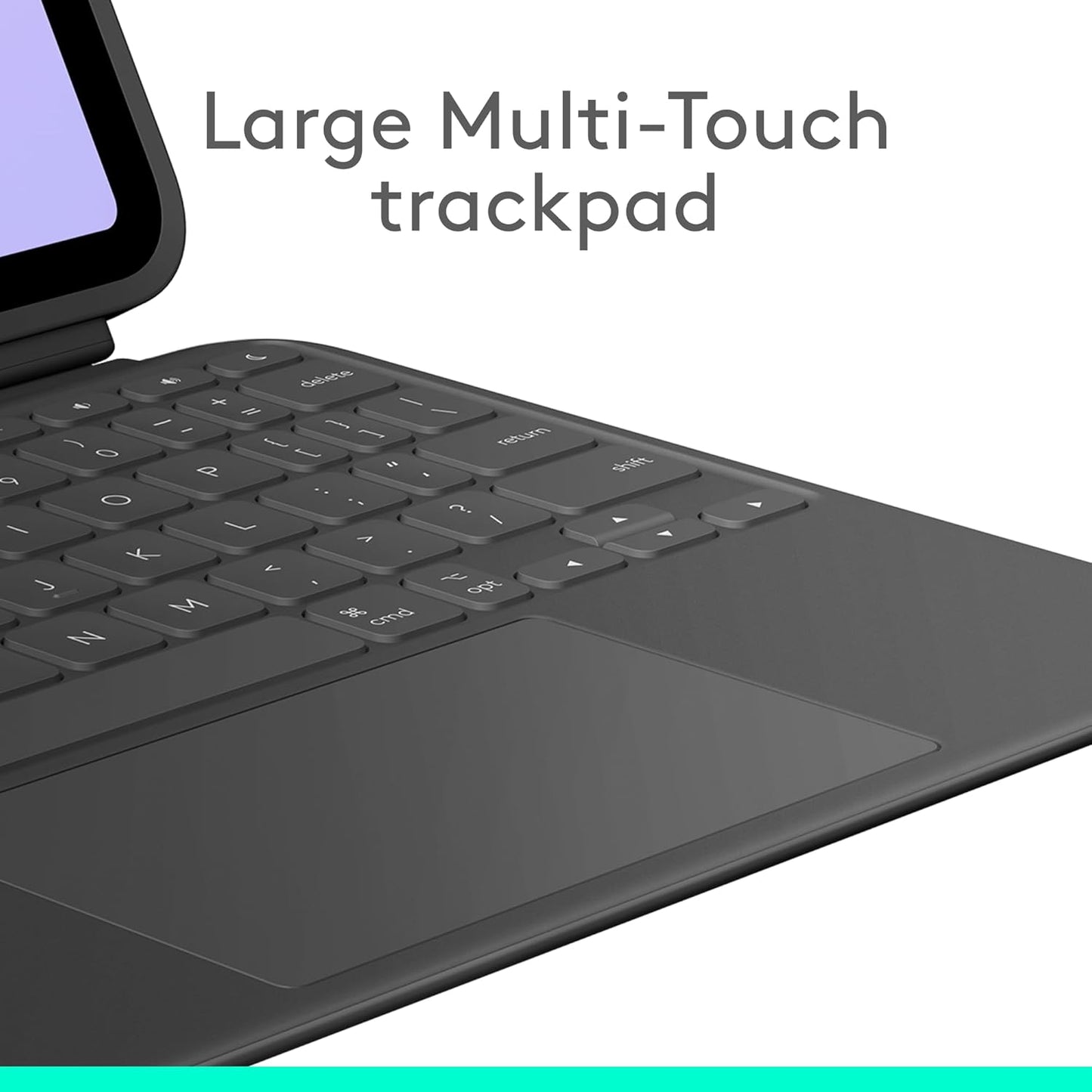 Logitech Combo Touch iPad Pro 11-inch (M4)(2024) Keyboard Case - Detachable Backlit Keyboard for iPad Pro 11, Kickstand, Multi-use Mode - Midnight Black