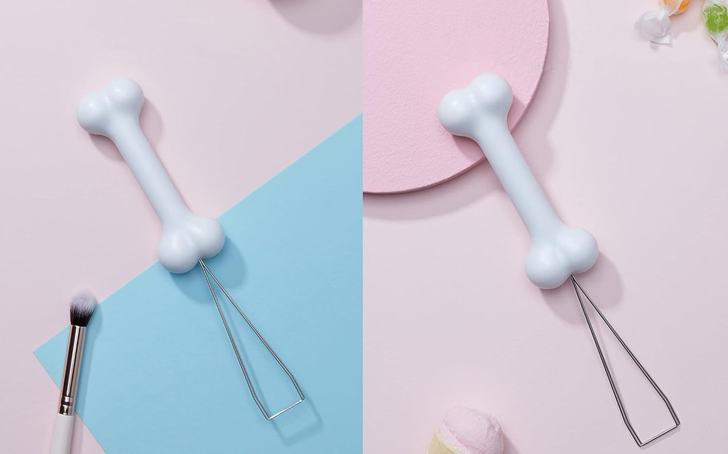 FKZ Keycap Puller,Custom Mechanical Keyboard Keycap Removal Tool for Cherry MX, Outemu, Kailh Switches - QWERTY USB-C Keyboard DIY Accessory (Bone)