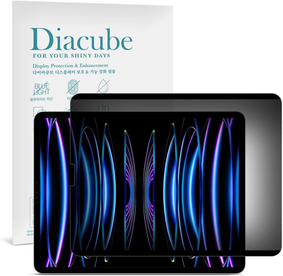 Magnetic 4-Way 360 Degree Privacy Screen Protector for iPad Pro 6th/5th/4th/3rd Generation 11 Inch, Removable Reusable Anti-Spy Anti-Glare Anti-Fingerprint [Landscape and Portrait Mode at