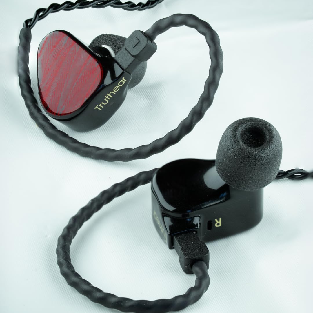 Comply 600 Core Series | Memory Foam Replacement IEM Ear Tips for Truthear, Sennheiser, Moondrop & More | Superior Noise Isolation, Ultimate Comfort, Secure Fit | Black, Large (3 Pairs)