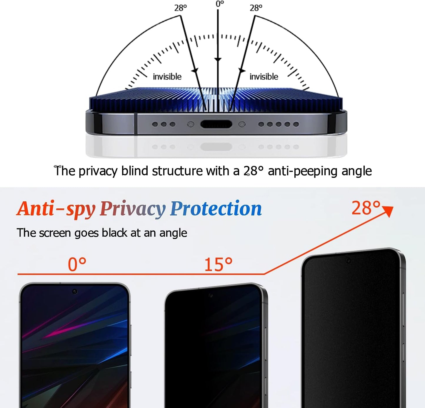 3 Pack Galaxy S25 Ultra Privacy Anti spy Screen Protector, ,9H Hardness Tempered Glass,Anti-Glare Anti-Scratch, Smooth and Responsive Absolute, No Bubbles,High Definition Clear,With Installation Frame
