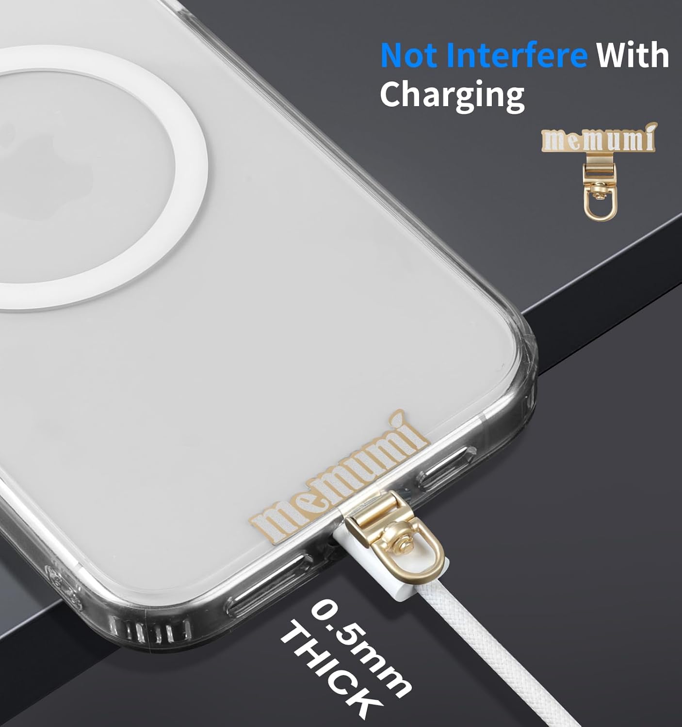 memumi 3 in 1 Universal Adjustable Phone Lanyard, Crossbody Neck Wrist Strap for All Smartphones, Anti-Theft Secure Lanyard