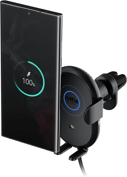 iOttie Auto Sense 2 Air Vent Car Phone Holder with Qi Wireless Charging - Auto Clamping Phone Mount for Google Pixel, iPhone, Galaxy, Huawei, LG, and Other Smartphones. Power Adapter Not Included.