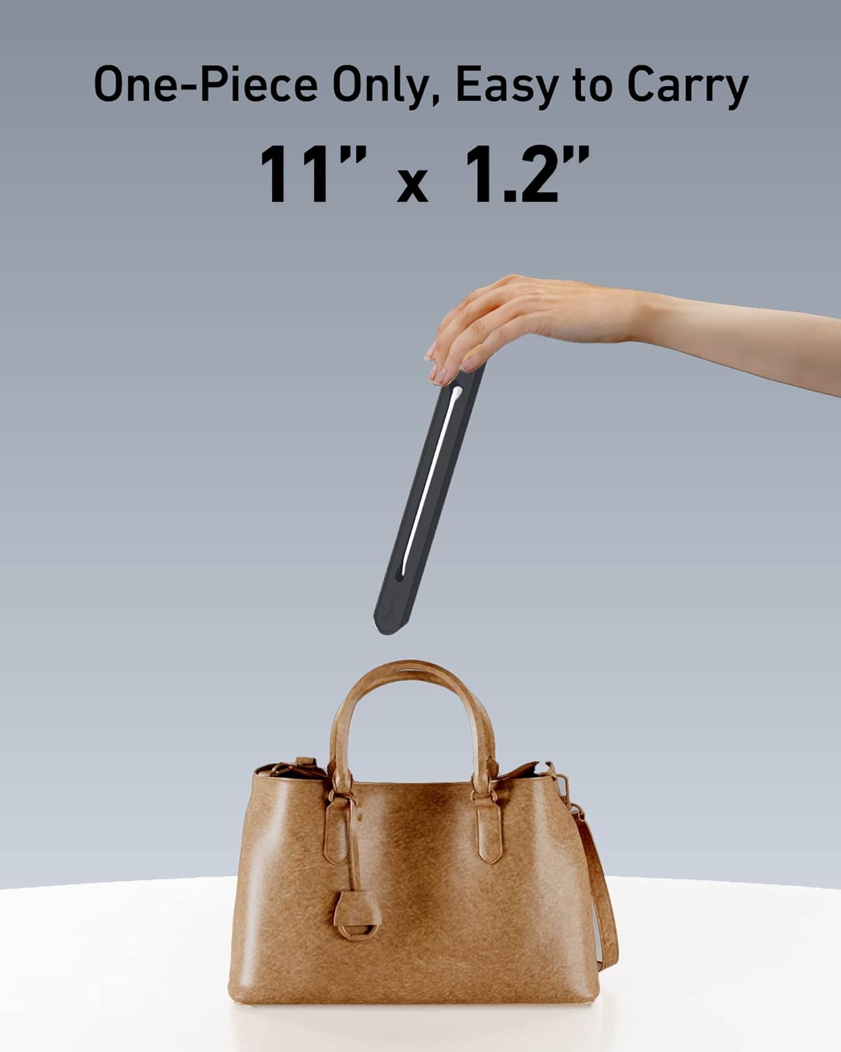 3 in 1 Silicone Laptop Stand, Keyboard Riser for Ergonomic Typing/Reading, Portable Laptop Cooling Stand, for Home Office School and Travel, Oval Base, Midnight