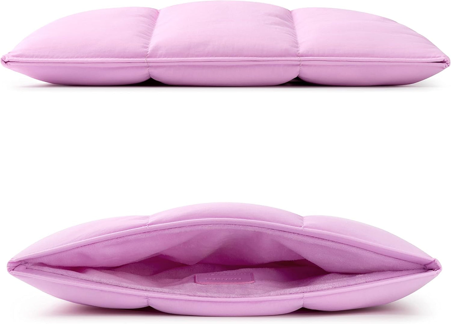 Comfyable Puffy Laptop Sleeve 13 Inch 14 Inch, Quilted Puffer Laptop Carrying Case for Women, Pillow Case Compatible with MacBook Air M4 2025 M3 M2 M1, MacBook Pro M4 Pro/Max, Lavender