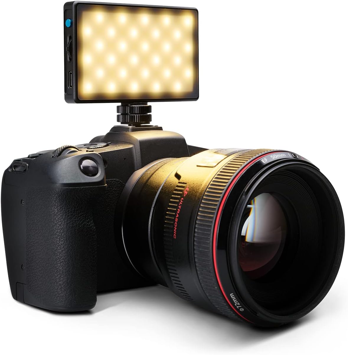 Lume Cube Bicolor Panel Mini LED Light for Professional DSLR Cameras | Adjustable Panel Mini, LCD Display | Photo and Video Lighting, Long Battery Life | Fits Sony, Nikon, Canon, Fuji, Panasonic