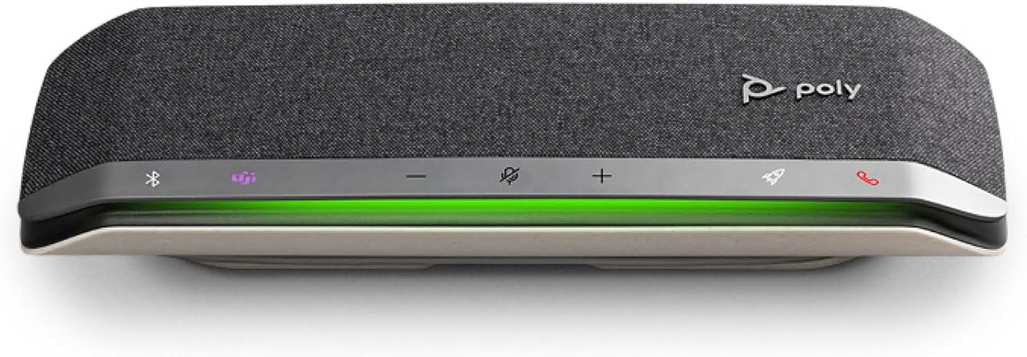 Poly Sync 40 Smart Speakerphone (Plantronics) - Flexible Workspaces - Connect to PC/Mac via USB and Smartphones via Bluetooth - Certified for Microsoft Teams – Amazon Exclusive