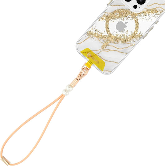 Vachetta Leather wristlet strap Phone Charm [Hands-Free Phone Wrist Strap]