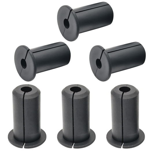 6pc Starlink Cable Grommet 3/4" Silicone Waterproof Wall Hole Pass Through Split Cable Bushings for TV Wire Ethernet Cord, Starlink Cable Routing Kit Accessories,38mm/1.5"Ht, Black