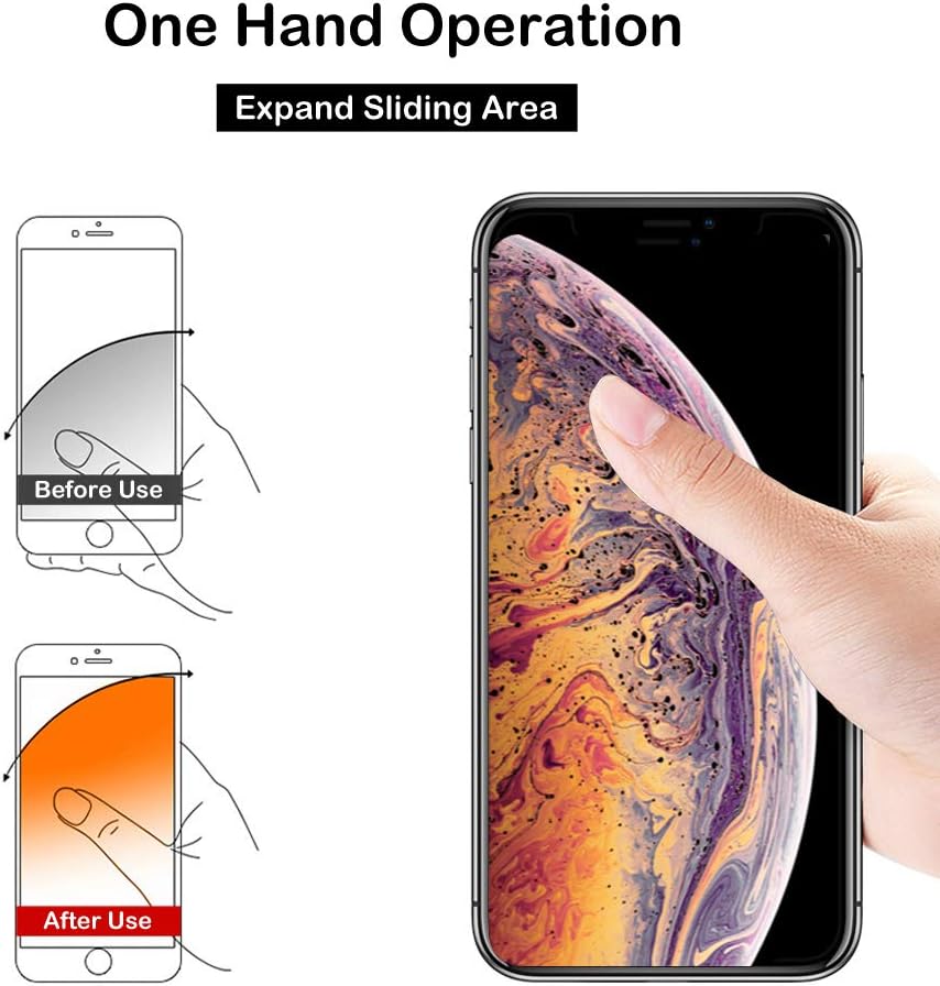 Cell Phone Ring Holder Stand, Cell Phone Grip Holder, Adhesive Phone Grip for Phones and Cases. (Glitter Silver)