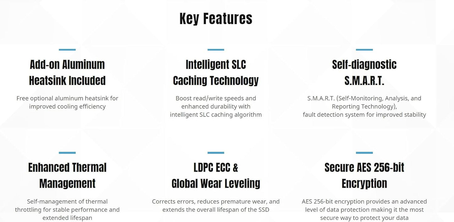 KLEVV CRAS C925 1TB M.2 2280 NVMe PCIe Gen4x4 Internal Gaming SSD with Aluminium Heatsink, Compatible with PS5, up to 7400MB/s (K01TBM2SP0-C9T)