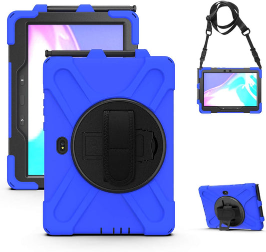 Rantice Case for Samsung Galaxy Tab Active5 PRO / Active4PRO / Active PRO 10.1, Shockproof Drop Protection Case with 360 Stand, Hand Strap & Shoulder Strap for SM-X350/X356B/T540/T547/T630/T638(Blue)