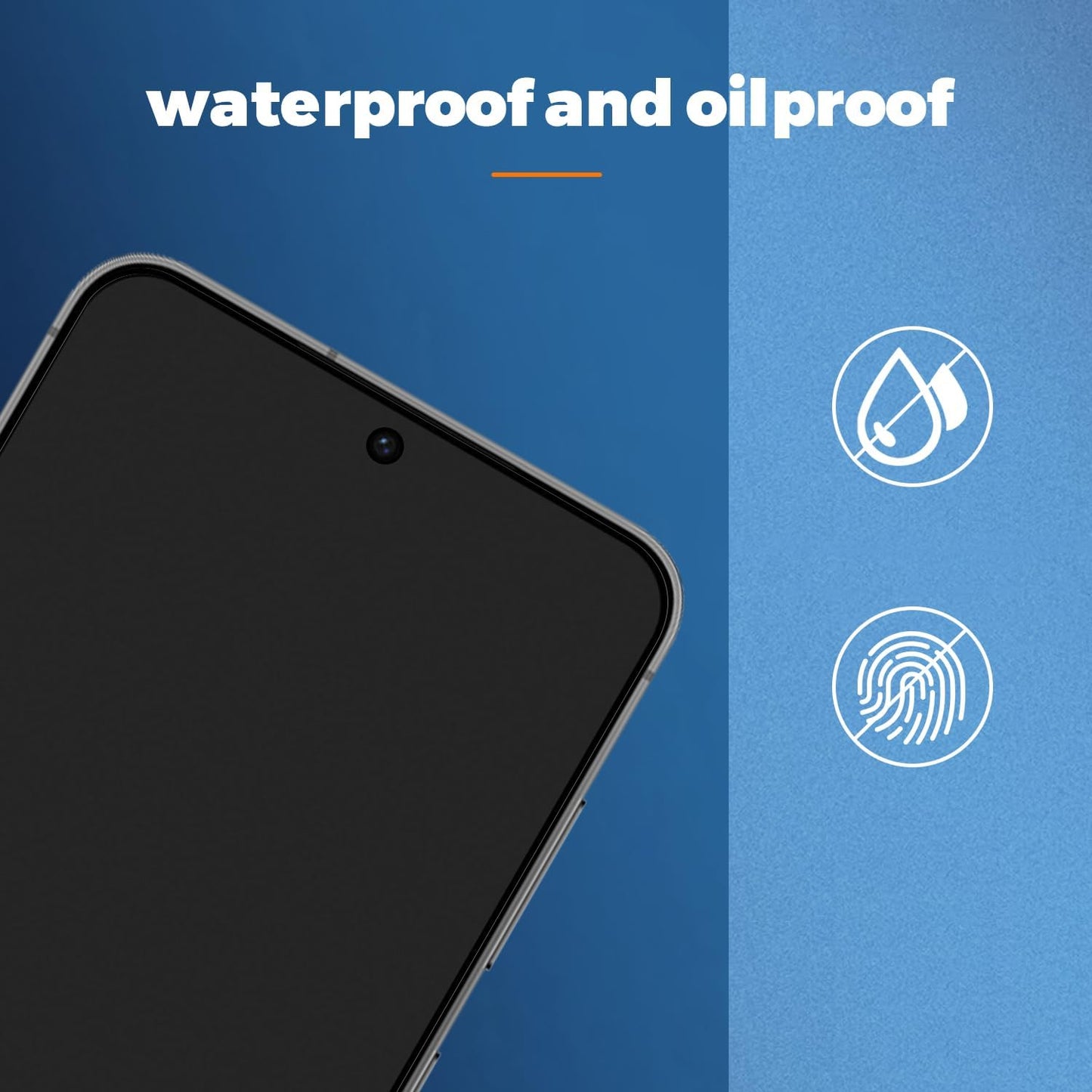 2 Pack Matte Glass Screen Protector for Samsung Galaxy S24 Plus /S25 Plus , Anti-Glare & Anti-Fingerprint Case Friendly Tempered Glass Film, Bubble Free,Fingerprint unlock,HD Clear,Smooth as Silk