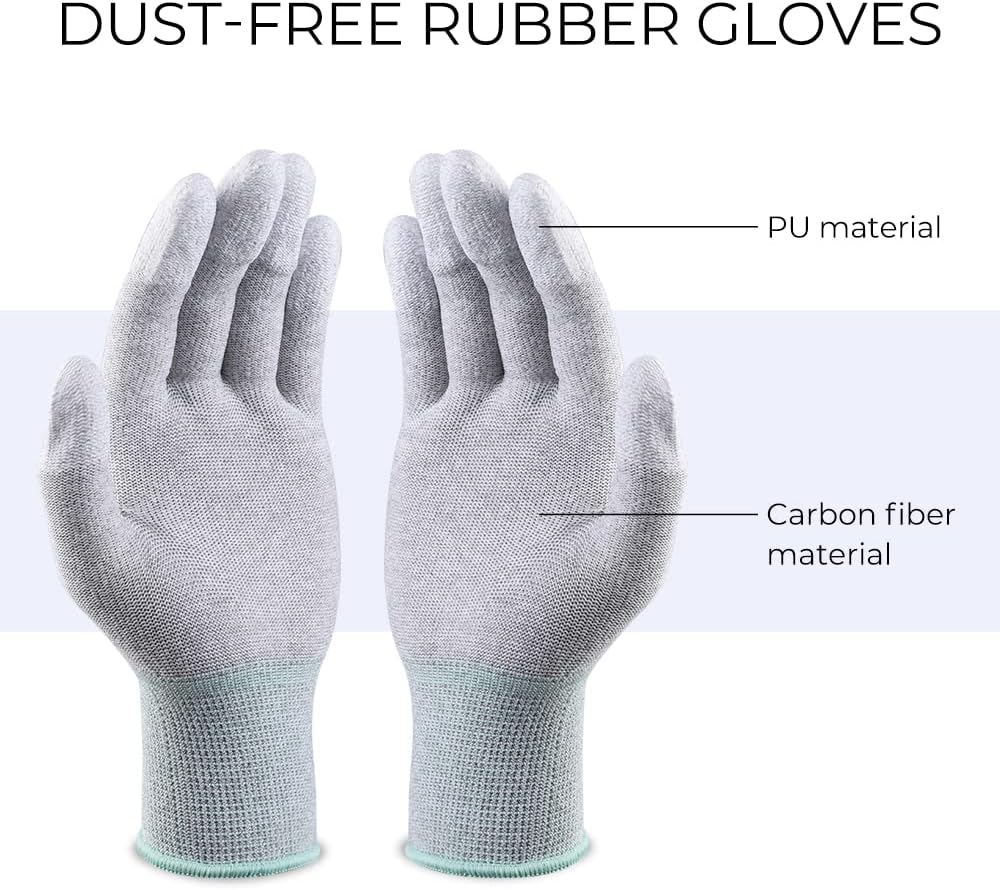 K&F Concept Full Frame Sensor Cleaning Kit - 16pcs Sensor Cleaning Swabs, 20ml Sensor Cleaner & Gloves, Cameras Lens Cleaning Kit Compatible with Sony Nikon Canon FF CCD CMOS Sensors