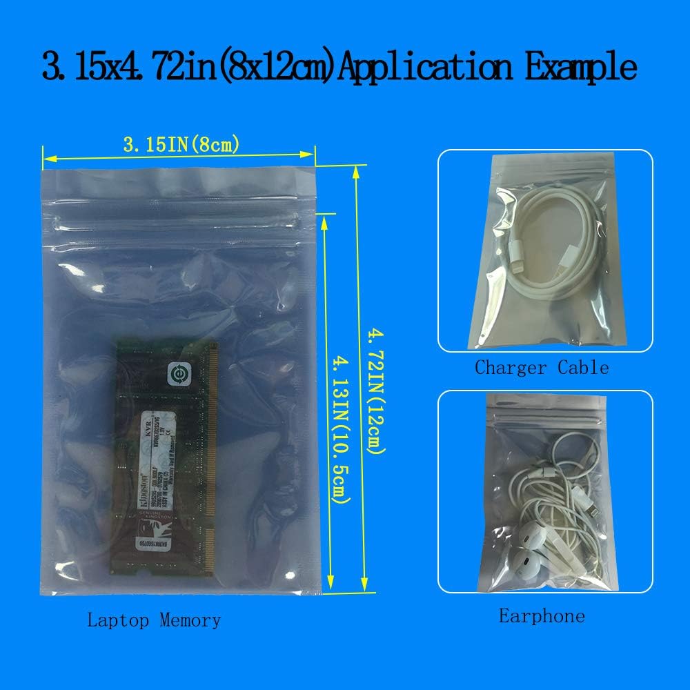 Anti Static Bags,ESD Bags,30pcs Mixed Sizes Antistatic Resealable Bag for 3.5 Hard Drive, 2.5 Solid State Drive,with Labels, ESD Shielding Bag for Varieties of Electronic Device