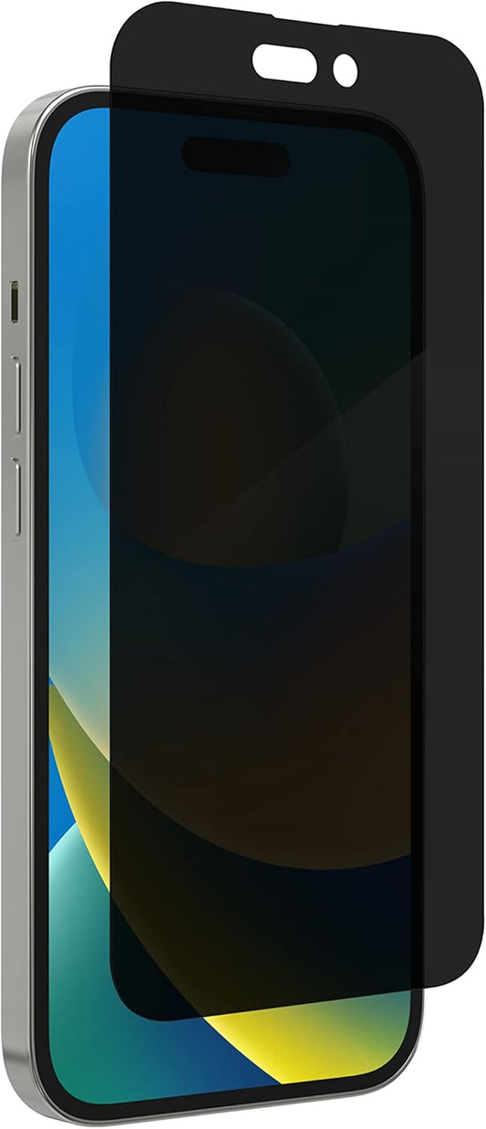 ZAGG InvisibleShield Glass Elite Privacy 360 Screen Protector for Apple iPhone 14 Pro - Four-Way Privacy Filter, 5X Stronger, EZ Apply Install