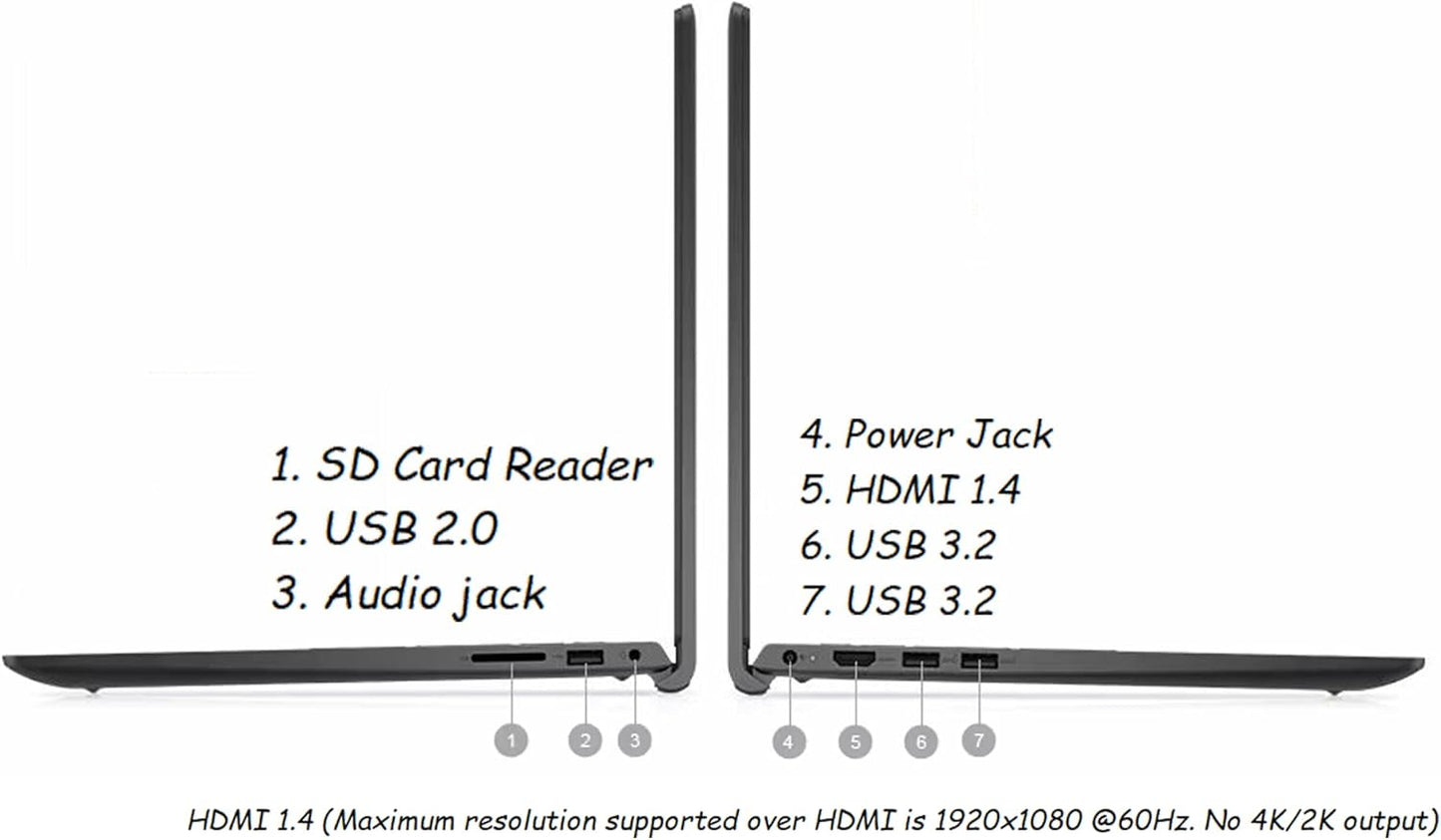 Dell Inspiron 15 3000 Touchscreen Laptop 15.6" FHD (1920x1080) IPS, 13th Gen Intel 10 Cores i5 Processor Up to 4.6GHz, 32GB RAM 2TB SSD, WiFi 6, Copilot, Windows 11