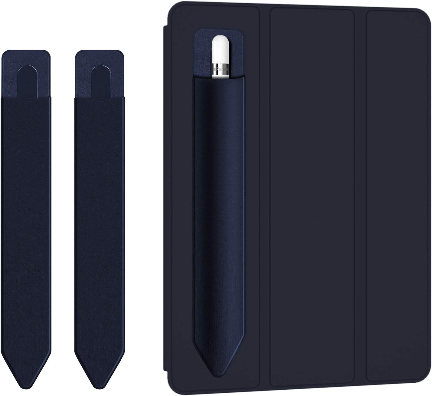 Doormoon Stylus Adhesive Pencil Holder for Apple Pencil (1st and 2nd Gen) - Compatible for iPad Pro 11/10.9/9.7 & iPad 6th 2020 Gen Cases, Blue Blue