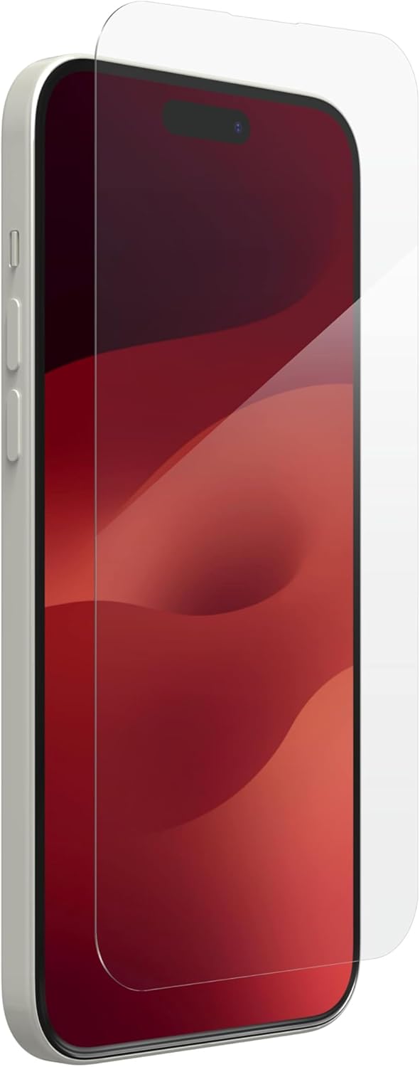 ZAGG InvisibleShield Glass Elite iPhone 15 Plus Screen Protector - 5X Stronger with Reinforced Edges, Scratch & Smudge-Resistant Surface, Easy to Install