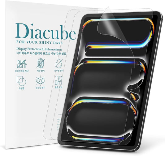 2-Pack Anti Glare Screen Protector with Blue Light Filter For iPad Pro 13 inch M4 2024, Anti-Glare Matte PET Film, Anti-Fingerprint, High Touch Sensitivity, Easy Installation