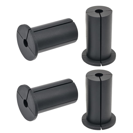 4pc Starlink Cable Grommet 1" Silicone Waterproof Wall Hole Pass Through Split Cable Bushings for TV Wire Ethernet Cord, Starlink Cable Routing Kit Accessories, 52.5mm/2.07" Ht, Black