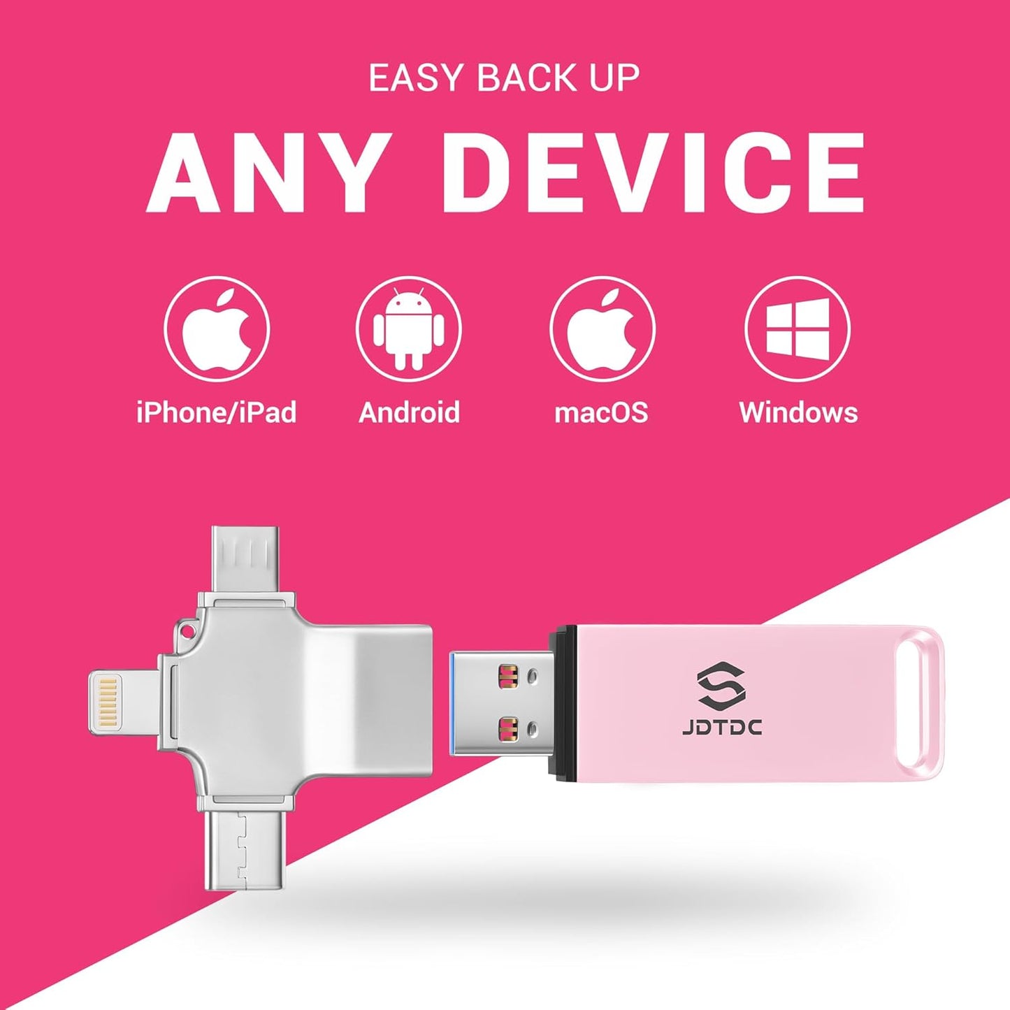 Photo-Storage-Stick 512GB Auto Backup-Thumb-Drive-for-All-Device Picture-Backup-Device-iPhone-External-Storage Easy-Photo-Saver-iPhone-Memory-Backup Phone-Storage-Saver-Thumb-Drive iPad-Backup-Drive