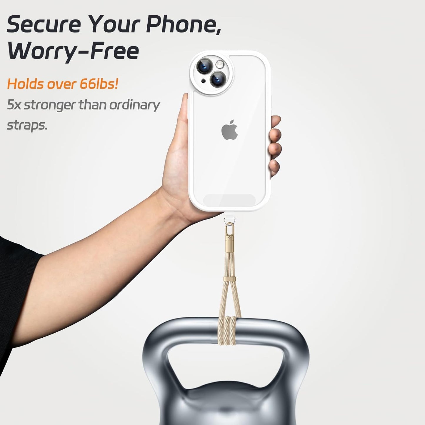 2 Pack Phone Lanyard,2×Phone crossbody strap,4×Tether Tabs,Universal Cell Phone Multifuctional Patch Polyester Lanyards,Cell Phone Lanyards for Women and Men(wine+light camel)