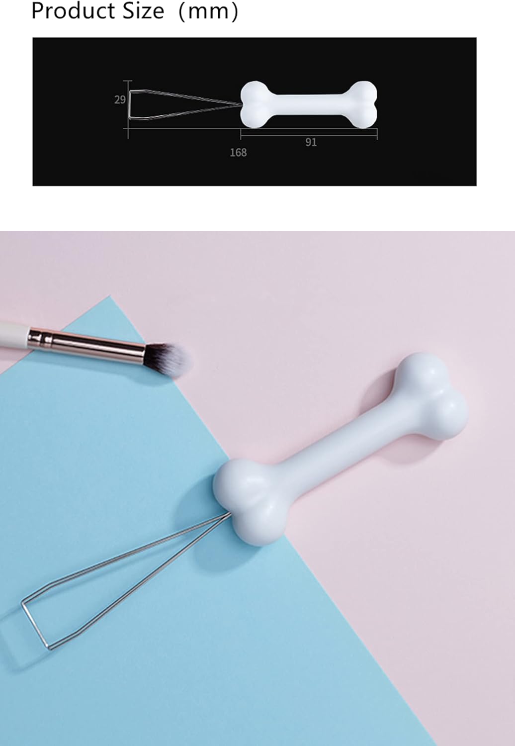 FKZ Keycap Puller,Custom Mechanical Keyboard Keycap Removal Tool for Cherry MX, Outemu, Kailh Switches - QWERTY USB-C Keyboard DIY Accessory (Bone)