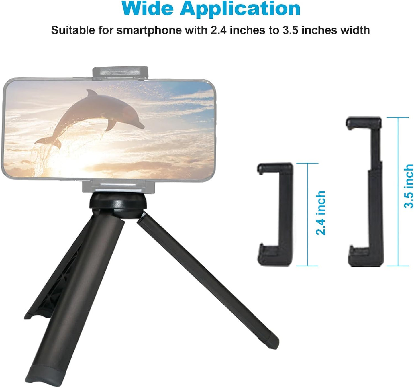 NexiGo Lightweight Mini Tripod for Camera/Phone/Webcam, Extendable Stand, for NexiGo Logitech Webcam C920 C922 C925e C922x C930e C930 C615 Brio and Other Devices with 1/4" Thread