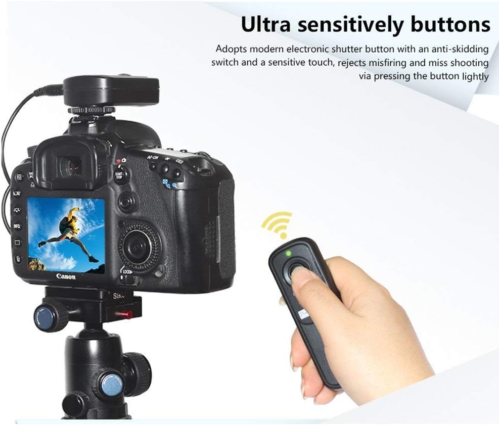 Pixel 2.4GHz Digital Wireless Remote Shutter Release E3 Compatible with Canon, Pentax, Contax, Sigma, etc. Replaces Canon RS-60E3 Replaces Fujifilm RR-100 Replaces Olympus RM-CB2