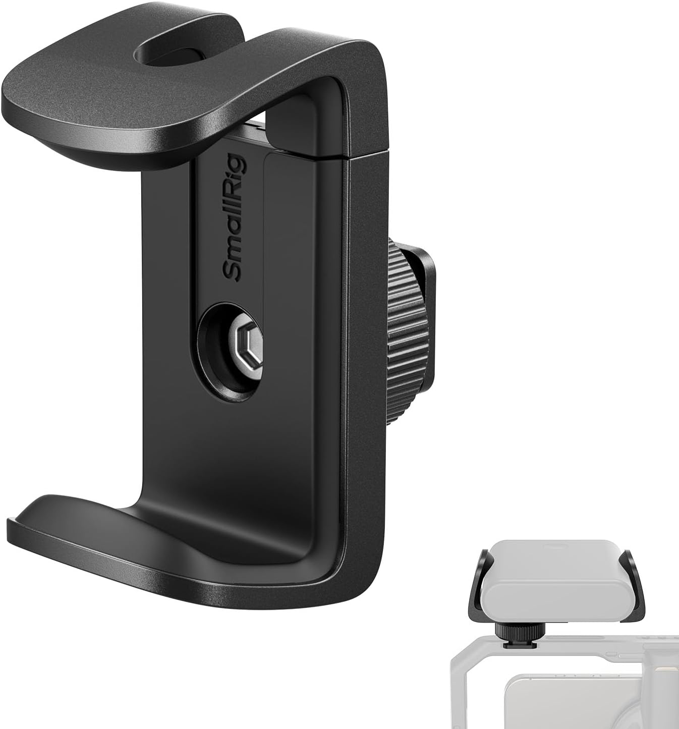 SMALLRIG Universal Power Bank Holder with Cold Shoe Mount, Adjustable Power Bank Clamp Mount for Camera Rig and Phone Cage and Handle - 4600