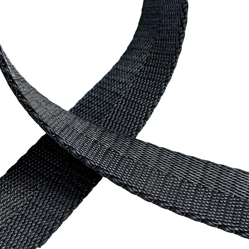 Universal Adjustable Nylon Phone Lanyard - 20MM Multi-Color Options for iPhone Samsung Smartphones (Fits Most Cases) Black