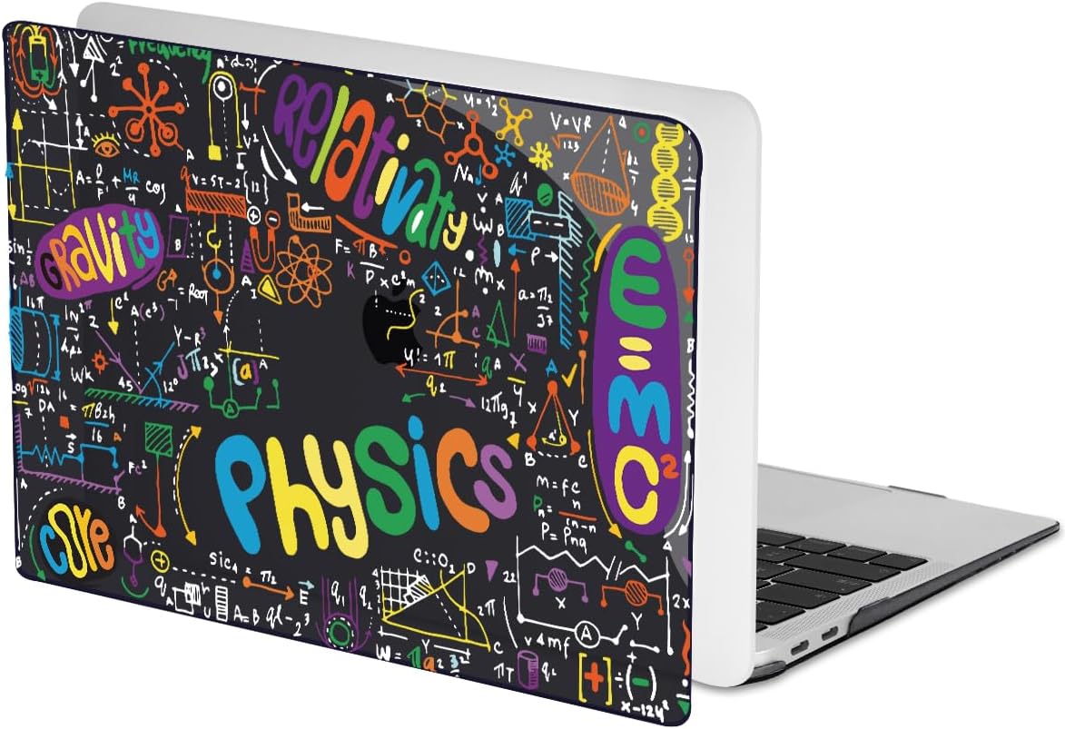 Case Compatible with MacBook Pro 13 inch M2 M1 2022 2021-2016 A2338 A2289 A2251 A2159 A1989 A1706,Pattern Plastic Hard Shell Keyboard Cover Screen Film Webcam Cover, Physical Chemistry