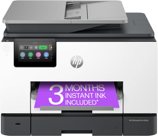 HP OfficeJet Pro 9135e All-in-One Printer, Color, Printer-for-Small Medium Business, Print, Copy, scan, fax, wireless. 3 month Instant Ink trial included ; Two-Sided Printing; Two-Side
