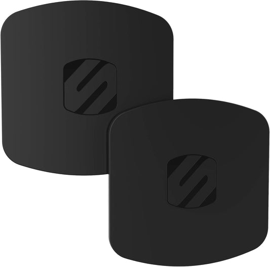 Scosche MPLT44THK2-BP0 MagicMount Replacement Metal Plate Kit for Phone, Extra Strong Thick Metal Plates for Magnetic Mount Cell Phone Holder for Car, Universal with All Devices, Phone Case, Black XL