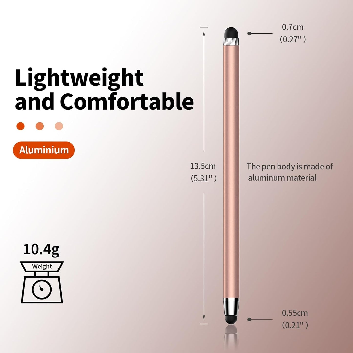 10 PCS Stylus,Stylus Pen for Touchscreen,Stylus 2-in-1 High Sensitivity & Precision Suitable for All Touch Screens of iPhone/ipad/Android Tablets(10 Stylus Pen + 20 Tips)