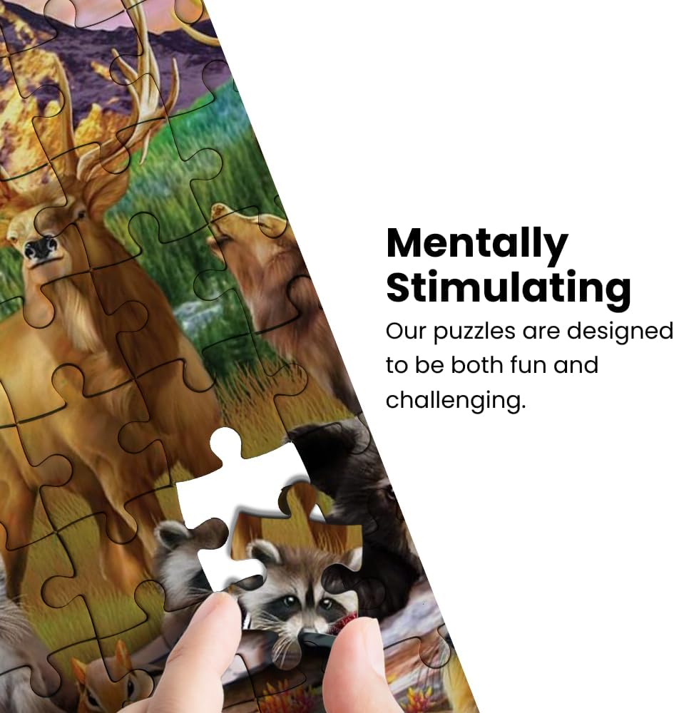 MasterPieces – 100 Piece Jigsaw Puzzle for Kid 6+ Years, Wildlife of The National Parks, Educational and Fun Game, Gift Idea for Children, 19" x 14"